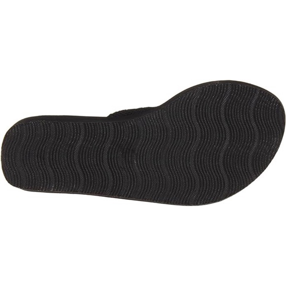 New In! Rocket Dog Solid Black Ultra Platform Wedge Sandal - Picture 8 of 11